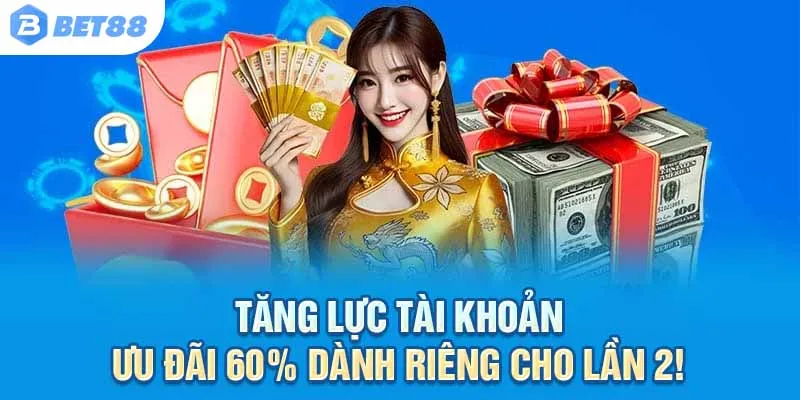 Tăng lực tài khoản – Ưu đãi 60% dành riêng cho lần 2!