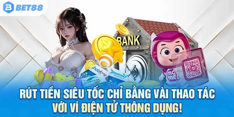 Rút tiền siêu tốc chỉ bằng vài thao tác với ví điện tử thông dụng!